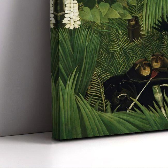 Canvas print The monkeys in the jungle, Rousseau H.
