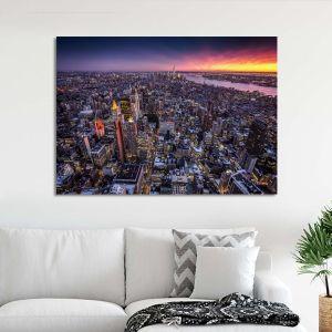 Canvas printNew York, Top view of New York city