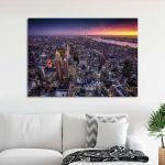 Canvas printNew York, Top view of New York city