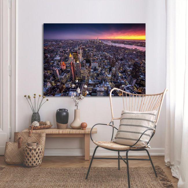Canvas printNew York, Top view of New York city