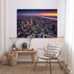 Canvas printNew York, Top view of New York city