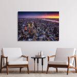 Canvas printNew York, Top view of New York city
