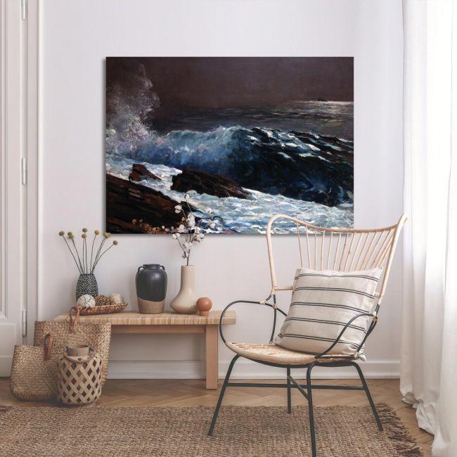 Canvas print Northeaster, Homer W, reproduction