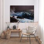 Canvas print Northeaster, Homer W, reproduction
