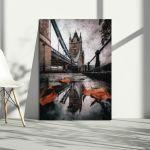 Πίνακας σε καμβά Λονδίνο, London bridge tower on wax