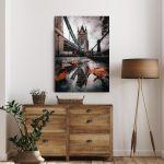 Canvas print London bridge tower on wax