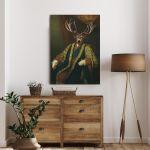 Canvas print Earl II of Guilford, reart (original Nathaniel Dance)