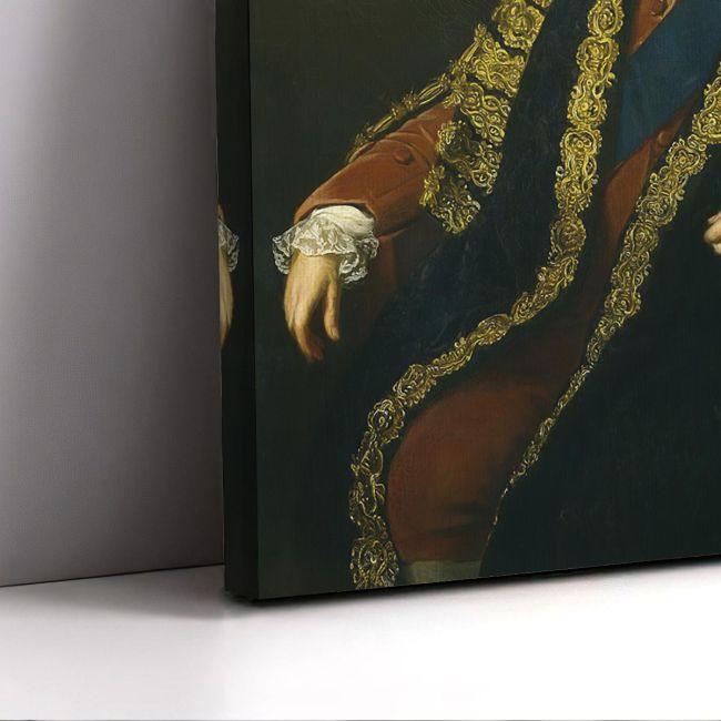 Canvas print Earl II of Guilford, reart (original Nathaniel Dance)