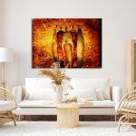 Πίνακας σε καμβά αφηρημένος, γεωμετρικός, Abstract shapes I