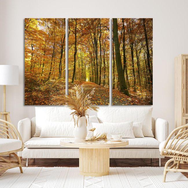 Canvas print Autumn colors3 panels
