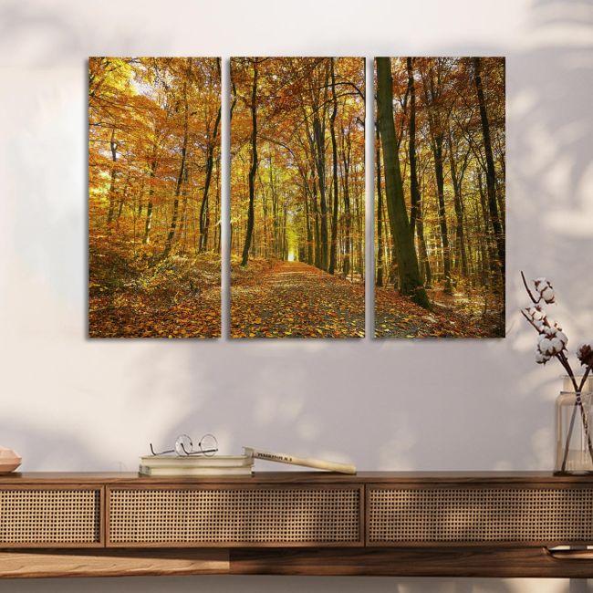 Canvas print Autumn colors3 panels