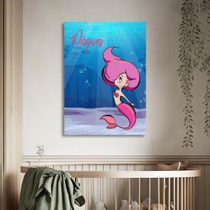 Kids canvas print Mermaid at sea 2