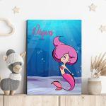 Kids canvas print Mermaid at sea