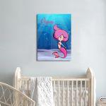 Kids canvas print Mermaid at sea