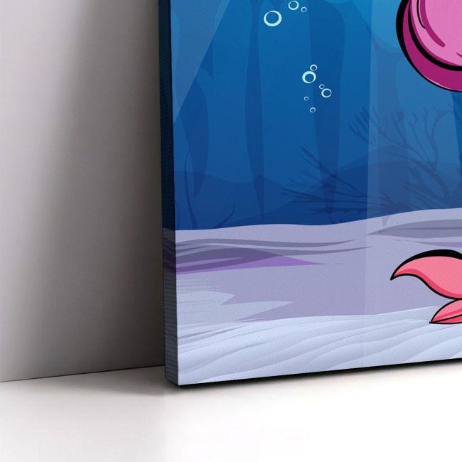 Kids canvas print Mermaid at sea