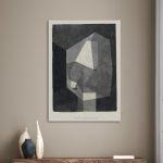 Canvas print Rough cut head, Klee P.