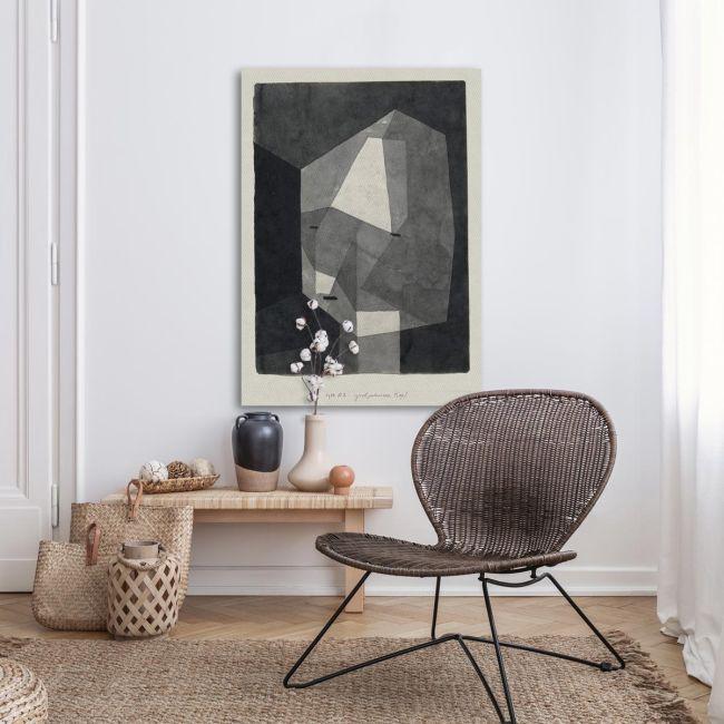 Canvas print Rough cut head, Klee P.