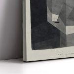 Canvas print Rough cut head, Klee P.