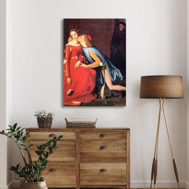 Canvas print Francesca da Rimini, Ingres Jean August