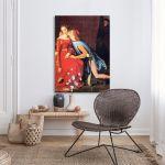 Canvas print Francesca da Rimini, Ingres Jean August