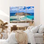 Canvas print Aegean Balos,3 panels