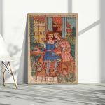 Canvas print Erotokritos with Aretousa, Theofilos