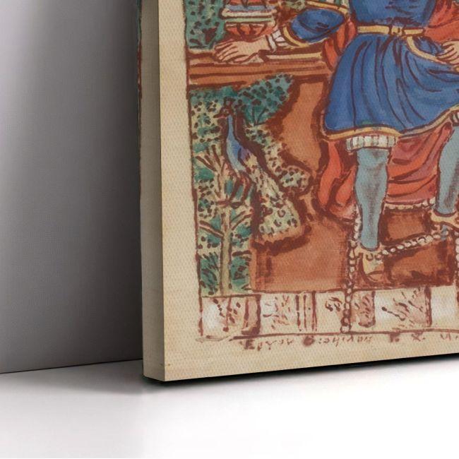 Πίνακας ζωγραφικής Ερωτόκριτος και Αρετούσα, Θεόφιλος