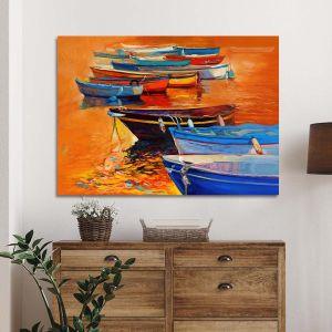 Canvas print Boats