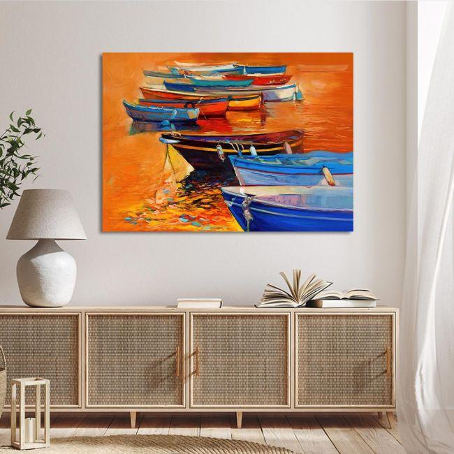 Πίνακας σε καμβά βάρκες, Boats