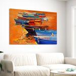Canvas print Boats