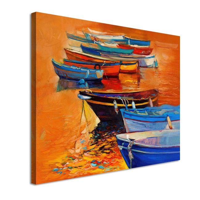 Canvas print Boats