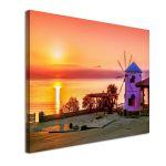 Canvas printTraditional windmill against sunrise, Zakynthos