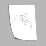 Passion line art XIII, poster