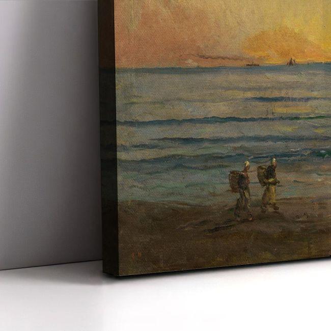 Canvas print Sunset near Villerville, Daubigny C.F.