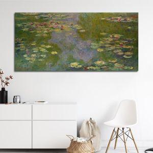 Πίνακας ζωγραφικής Water lilies, Monet C. panoramic