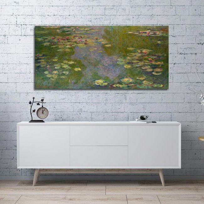 Πίνακας ζωγραφικής Water lilies, Monet C. panoramic