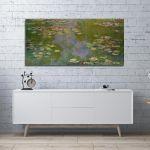 Canvas print Water lilies, Monet C. panoramic
