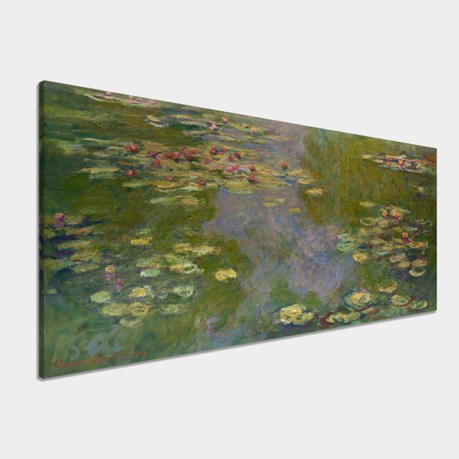 Canvas print Water lilies, Monet C. panoramic