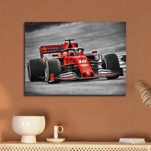 Canvas print F1 on gray background Framed canvas View 2 2