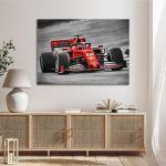Canvas print F1 on gray background