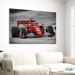 Canvas print F1 on gray background