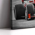 Canvas print F1 on gray background