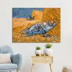Canvas printNoon - Rest from work, Vincent van Gogh