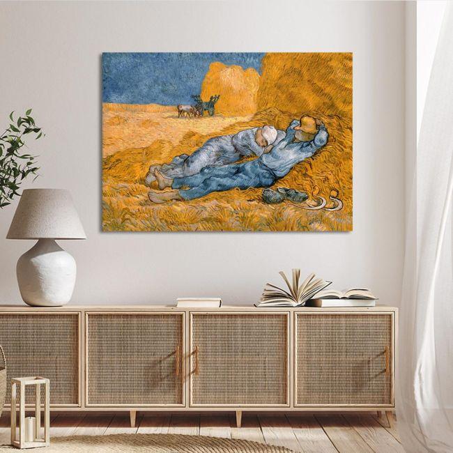 Canvas printNoon - Rest from work, Vincent van Gogh