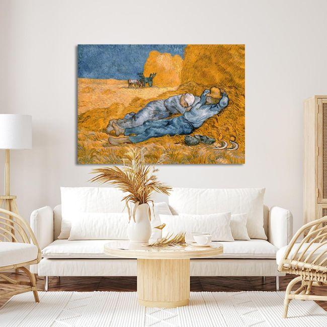 Canvas printNoon - Rest from work, Vincent van Gogh
