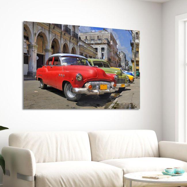 Canvas print Colorful Havana cars