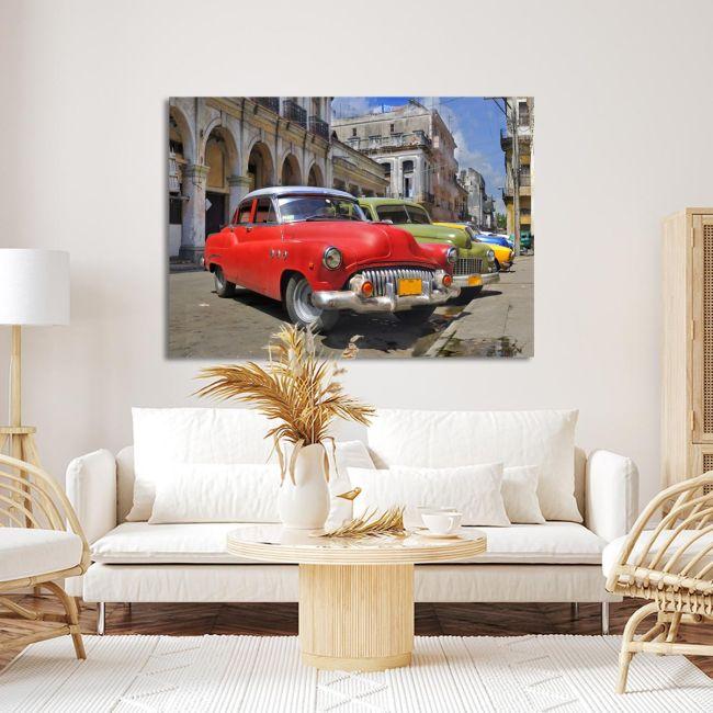 Canvas print Colorful Havana cars
