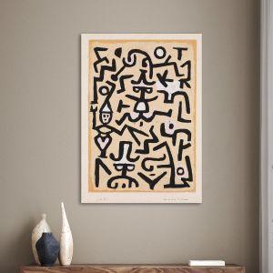 Canvas print Comedian's handbill, Klee P.