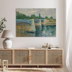 Canvas print The Seine Vincent van Gogh Framed canvas View 1 2