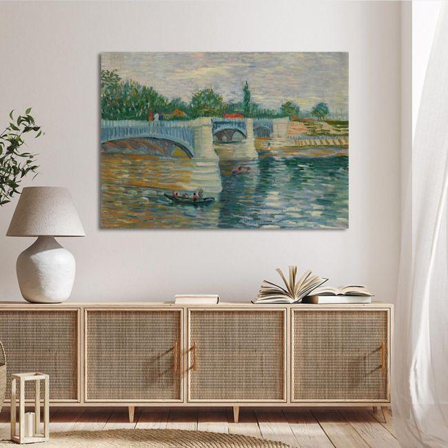 Canvas print The Seine, Vincent van Gogh